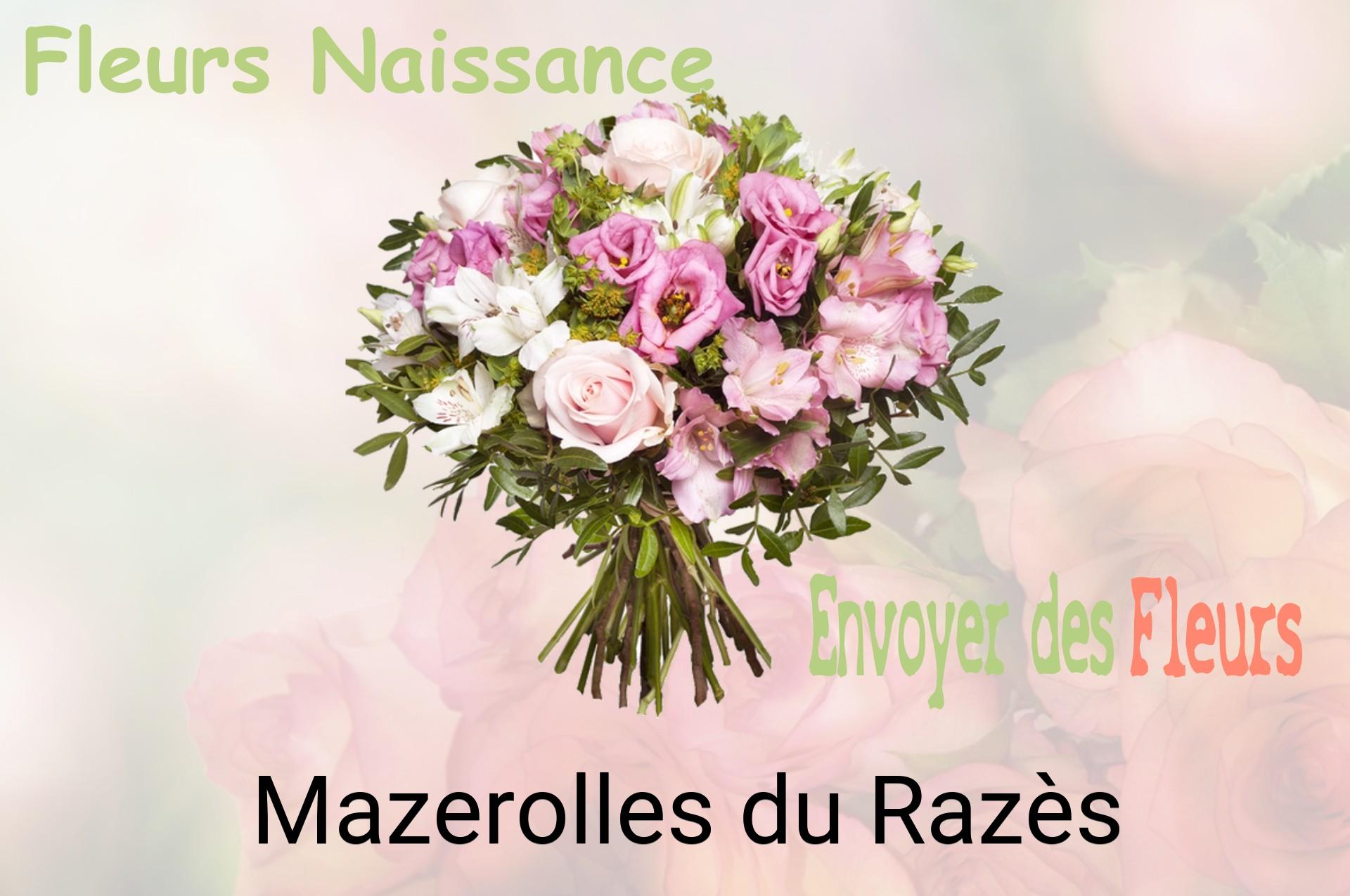 Bouquet de fleurs de naissance livré à Mazerolles-du-Razès